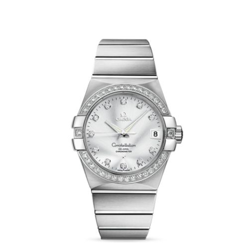 Omega Constellation Co-Axial 38 White Gold / Diamond / Silver